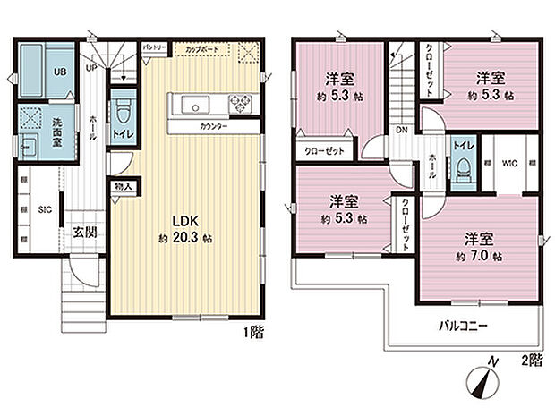 間取図です。図面と異なる場合は現況を優先させていただきます。
