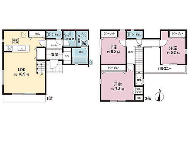 間取図です。図面と異なる場合は現況を優先させていただきます。