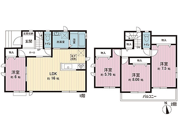 間取図です。図面と異なる場合は現況を優先させていただきます。