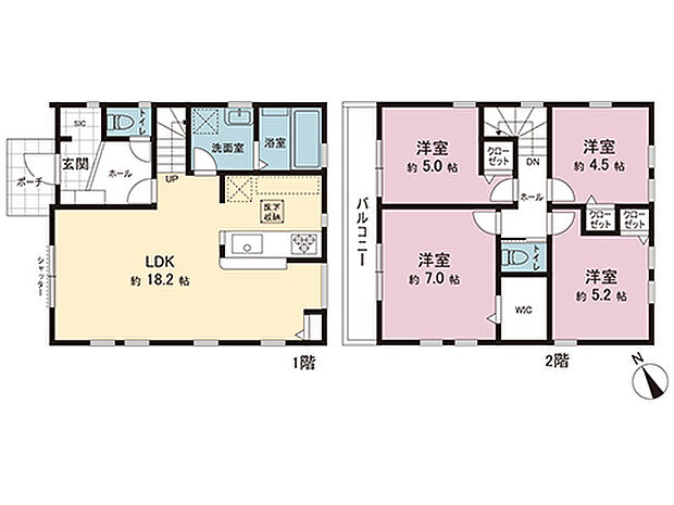 間取図です。図面と異なる場合は現況を優先させていただきます。