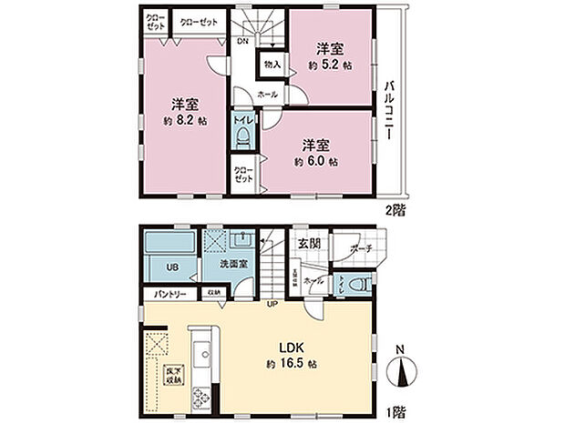 間取図です。図面と異なる場合は現況を優先させていただきます。