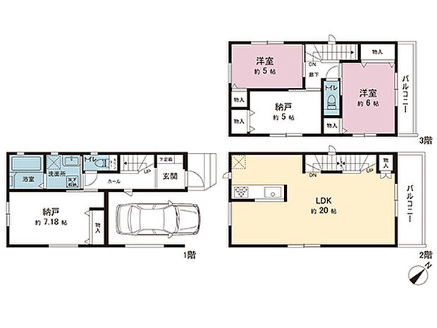 間取図です。図面と異なる場合は現況を優先させていただきます。