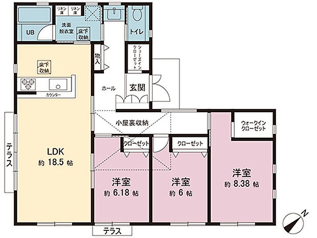間取図です。図面と異なる場合は現況を優先させていただきます。