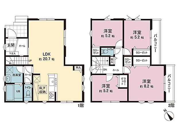 間取図です。図面と異なる場合は現況を優先させていただきます。