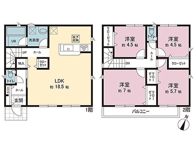 間取図です。図面と異なる場合は現況を優先させていただきます。
