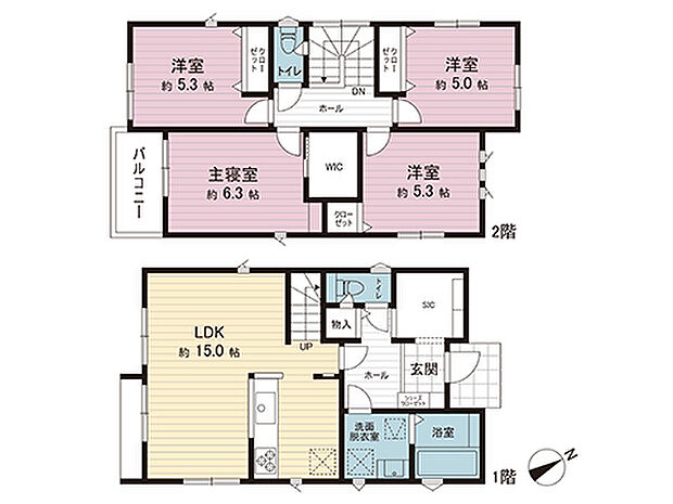 間取図です。図面と異なる場合は現況を優先させていただきます。