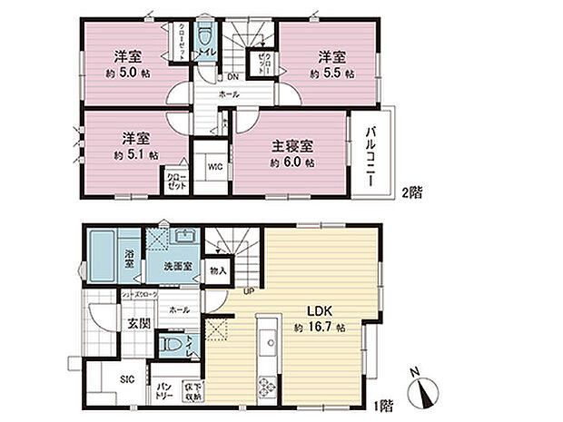 間取図です。図面と異なる場合は現況を優先させていただきます。