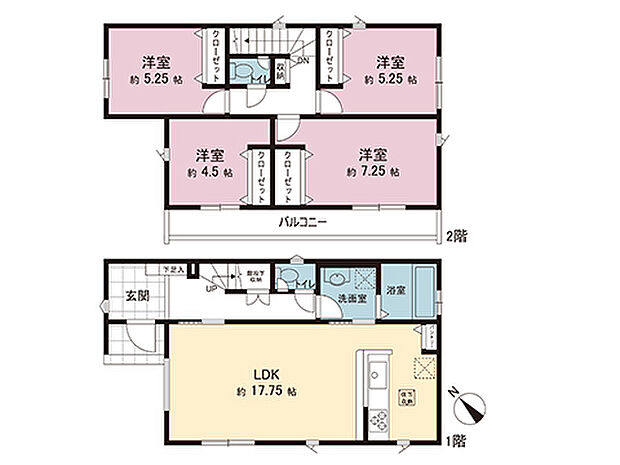 間取図です。図面と異なる場合は現況を優先させていただきます。