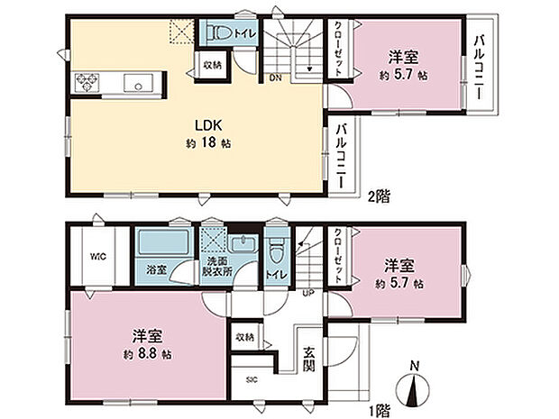 間取図です。図面と異なる場合は現況を優先させていただきます。