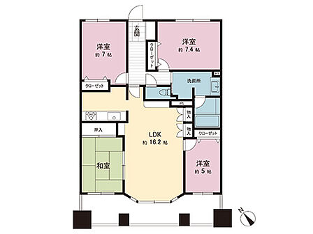間取図です。図面と異なる場合は現況を優先させていただきます。