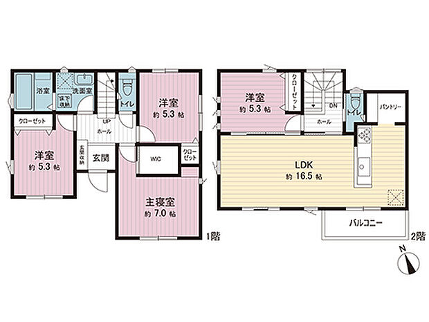 間取図です。図面と異なる場合は現況を優先させていただきます。