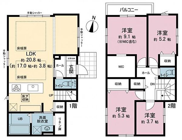 間取図です。図面と異なる場合は現況を優先させていただきます。