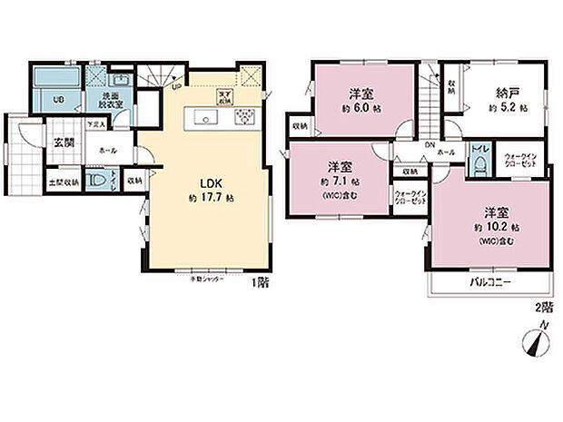 間取図です。図面と異なる場合は現況を優先させていただきます。