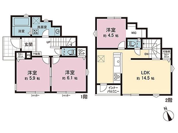 間取図です。図面と異なる場合は現況を優先させていただきます。