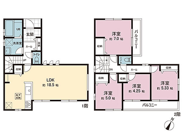 間取図です。図面と異なる場合は現況を優先させていただきます。
