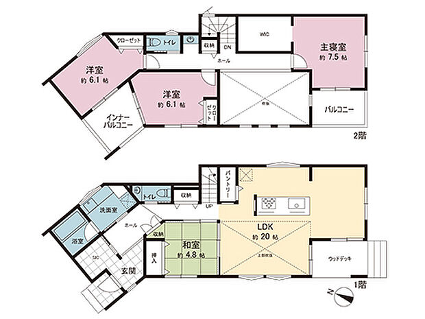 間取図です。図面と異なる場合は現況を優先させていただきます。