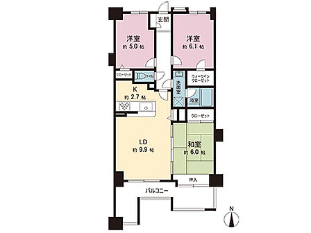 間取図です。図面と異なる場合は現況を優先させていただきます。