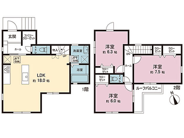 間取図です。図面と異なる場合は現況を優先させていただきます。