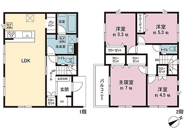 間取図です。図面と異なる場合は現況を優先させていただきます。