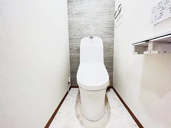 ほっと安らげるトイレ空間です。