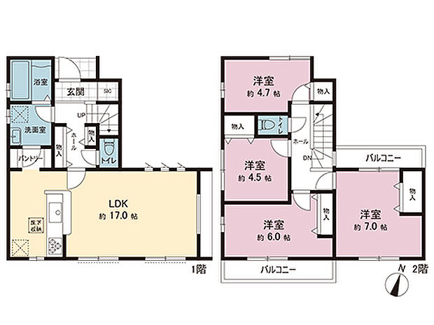間取図です。図面と異なる場合は現況を優先させていただきます。