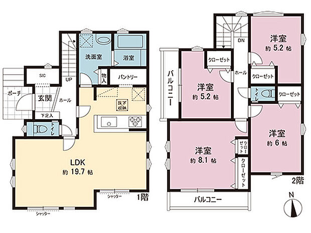 間取図です。図面と異なる場合は現況を優先させていただきます。