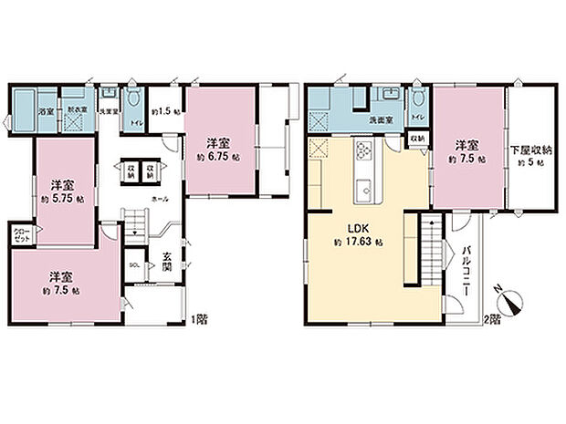 間取図です。図面と異なる場合は現況を優先させていただきます。