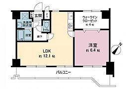 エクセル橋本南 1LDKの間取図画像