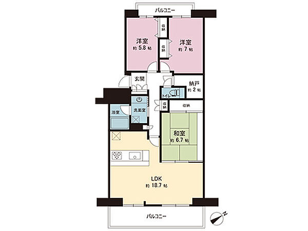 間取図です。図面と異なる場合は現況を優先させていただきます。