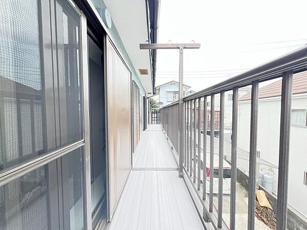 お洗濯ものを気持ち良く太陽の光で干せるのが嬉しいですね。