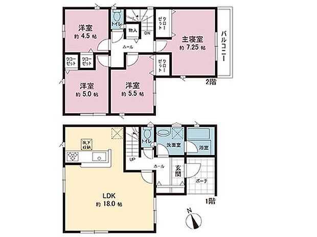 間取図です。図面と異なる場合は現況を優先させていただきます。