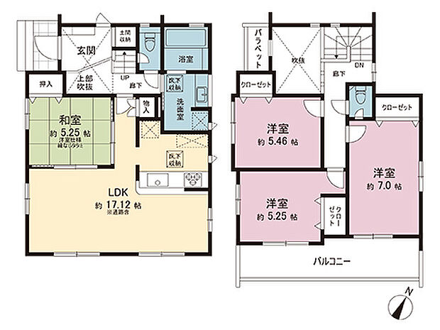 間取図です。図面と異なる場合は現況を優先させていただきます。