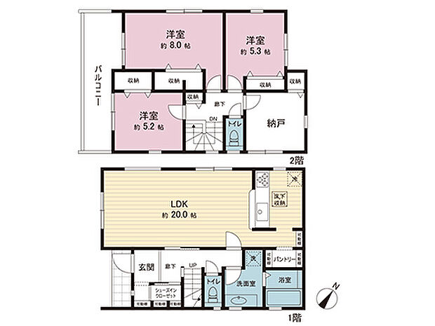 間取図です。図面と異なる場合は現況を優先させていただきます。