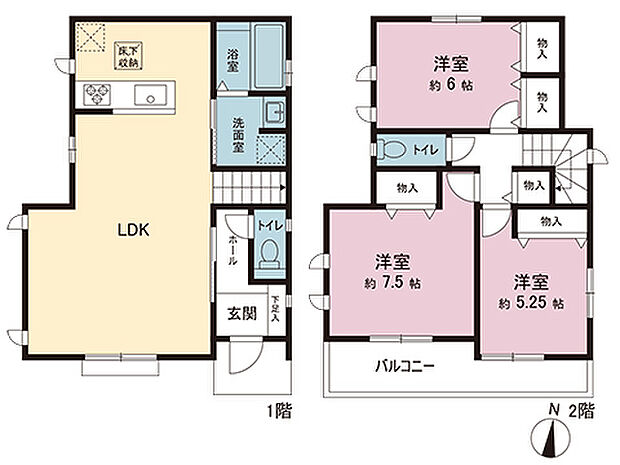 間取図です。図面と異なる場合は現況を優先させていただきます。