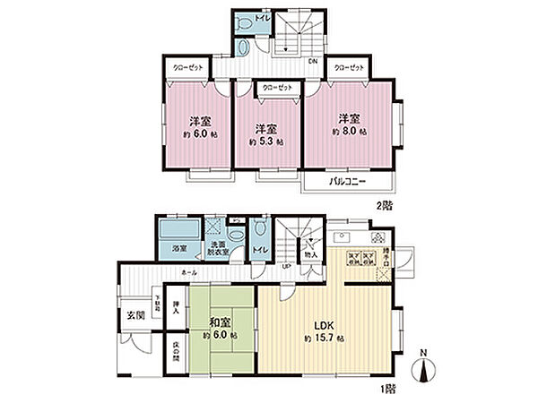 間取図です。図面と異なる場合は現況を優先させていただきます。