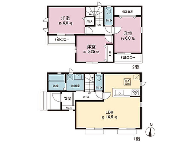 間取図です。図面と異なる場合は現況を優先させていただきます。