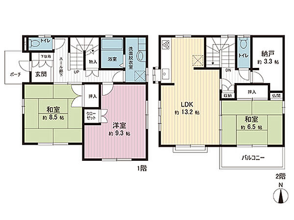 間取図です。図面と異なる場合は現況を優先させていただきます。