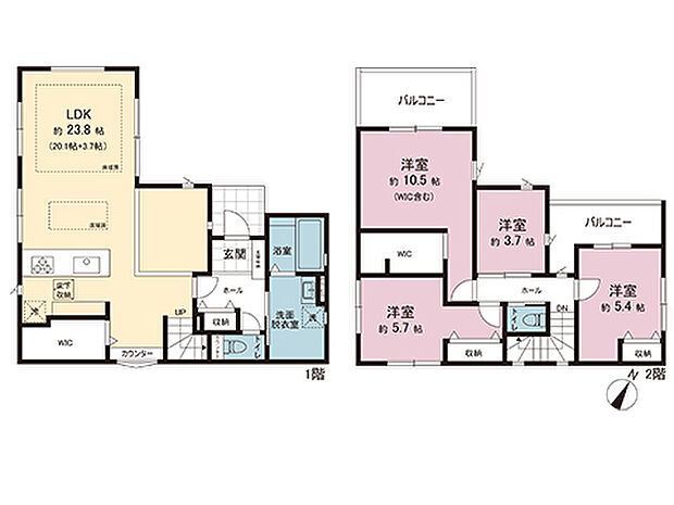 間取図です。図面と異なる場合は現況を優先させていただきます。