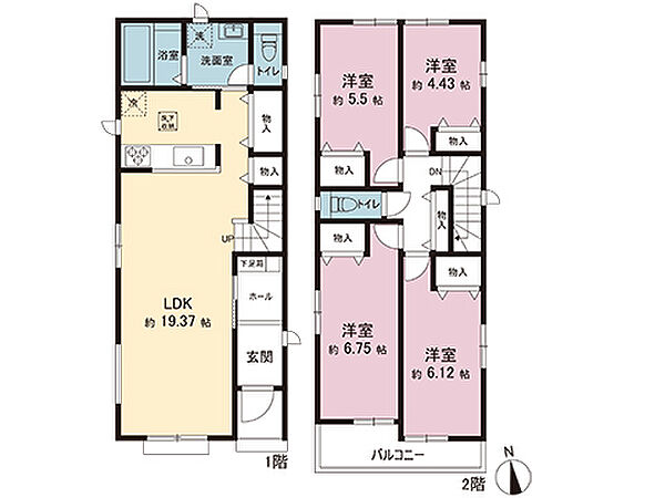 間取りを拡大表示