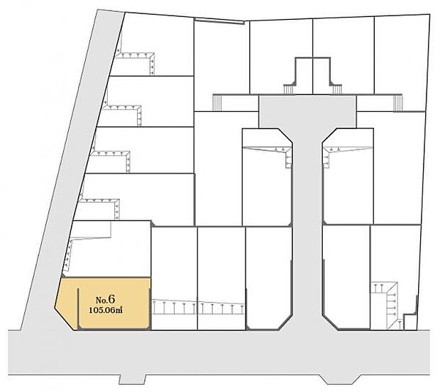 区画図です。図面と異なる場合は現況を優先させていただきます。