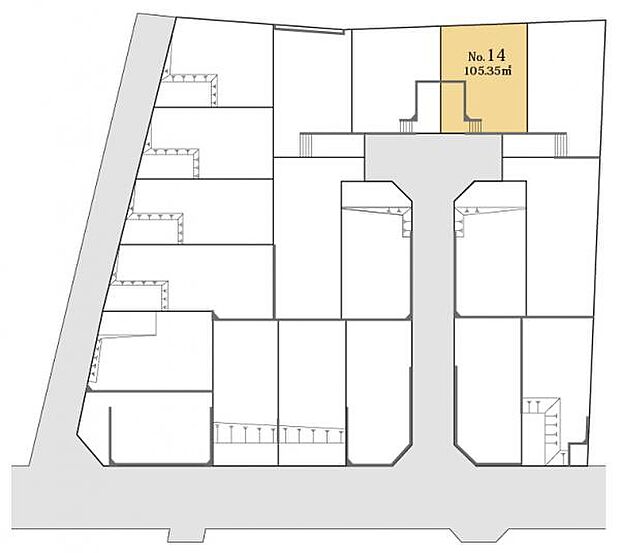 区画図です。図面と異なる場合は現況を優先させていただきます。