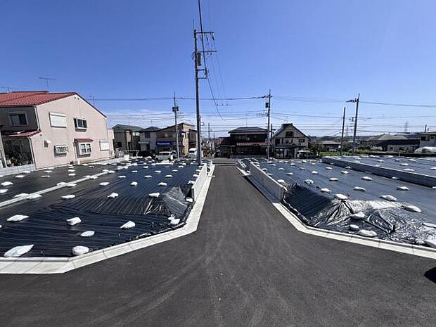 開発分譲地道路になります。