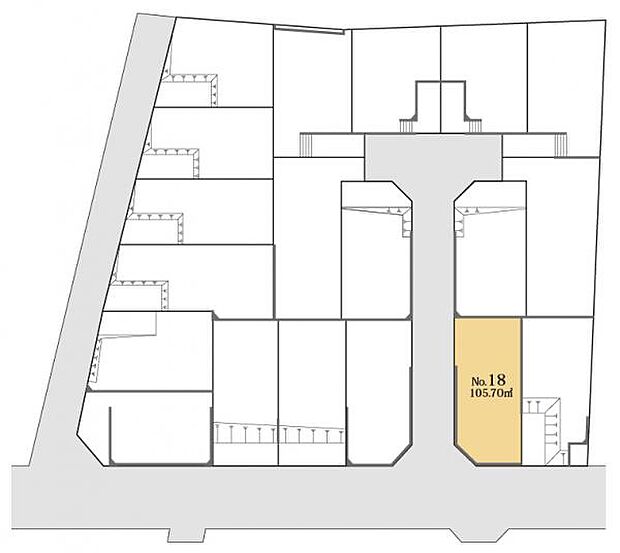 区画図です。図面と異なる場合は現況を優先させていただきます。