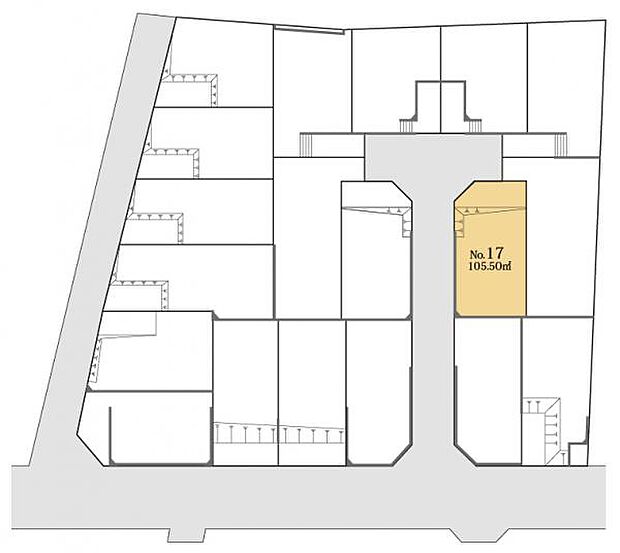 区画図です。図面と異なる場合は現況を優先させていただきます。