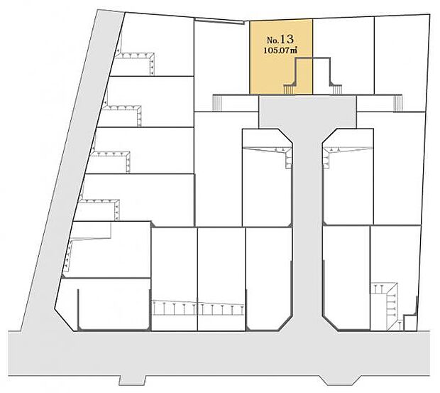 区画図です。図面と異なる場合は現況を優先させていただきます。