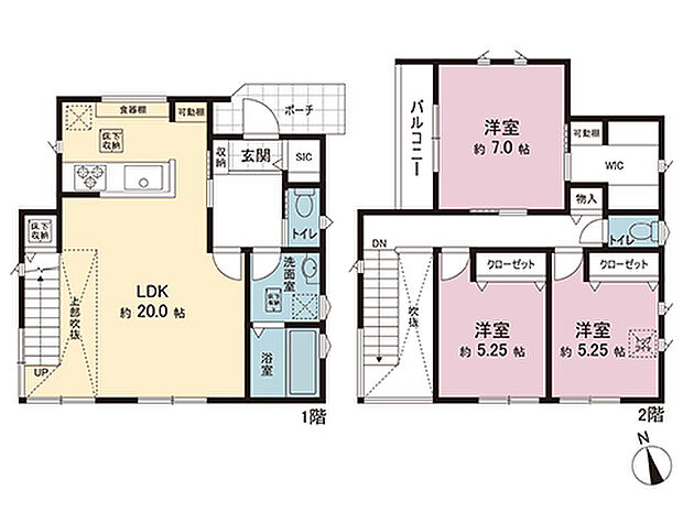 間取図です。図面と異なる場合は現況を優先させていただきます。