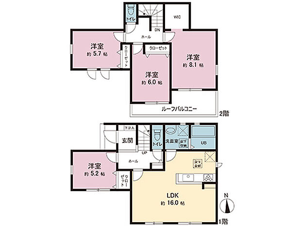 間取図です。図面と異なる場合は現況を優先させていただきます。