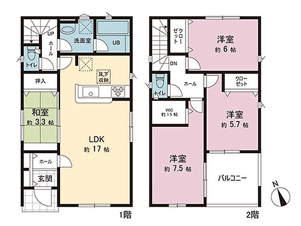 間取図です。図面と異なる場合は現況を優先させていただきます。