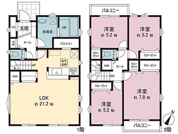 間取図です。図面と異なる場合は現況を優先させていただきます。
