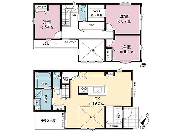 間取図です。図面と異なる場合は現況を優先させていただきます。